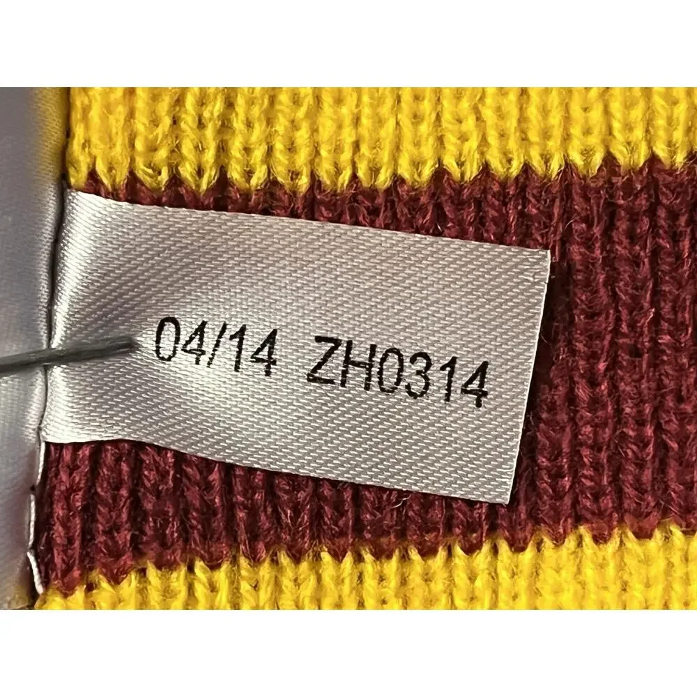 Arizona State Sun‎ Devils Scarf One Size Gray NCAA Football Zoozatz Knit Striped